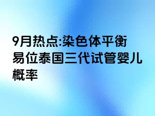 9月热点:染色体平衡易位泰国三代试管婴儿概率